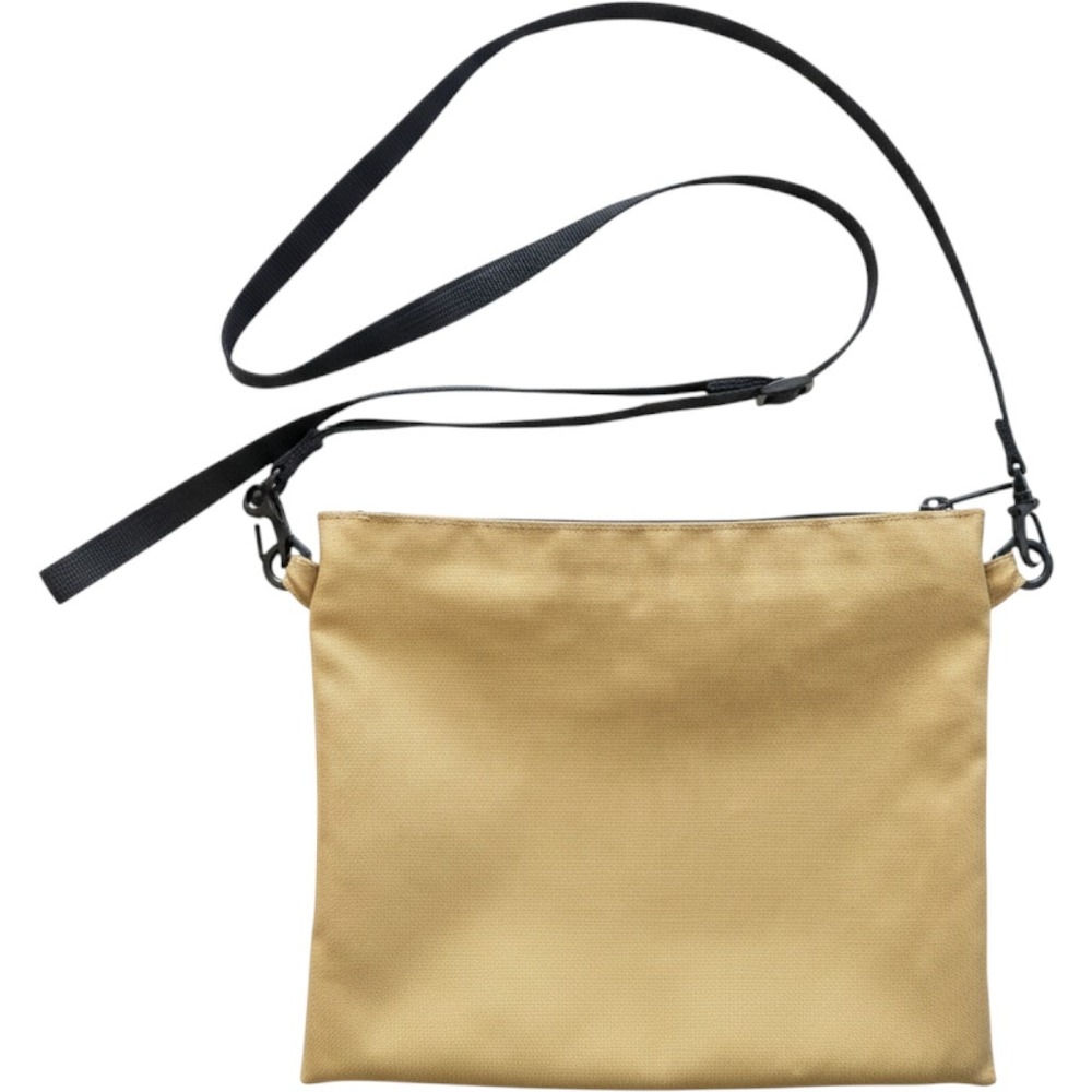 Muji Sacoche Shoulder Bag Mustard Tan Water Repellent Minimalist Crossbody Pouch